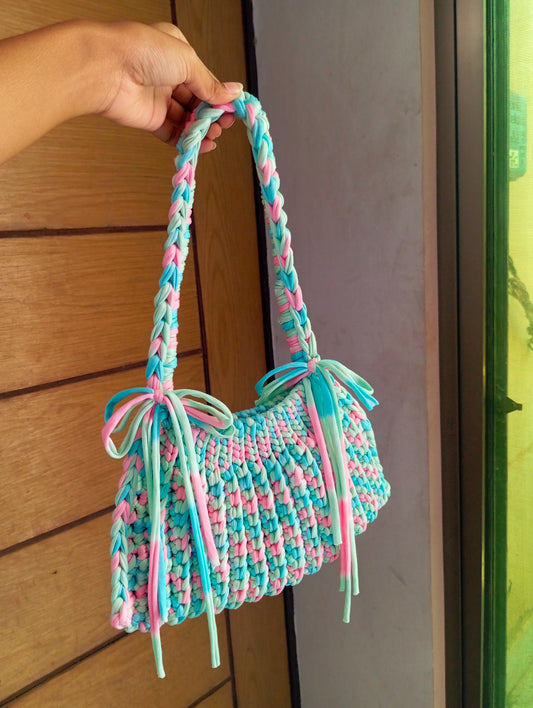 T-shirt yarn evening bag