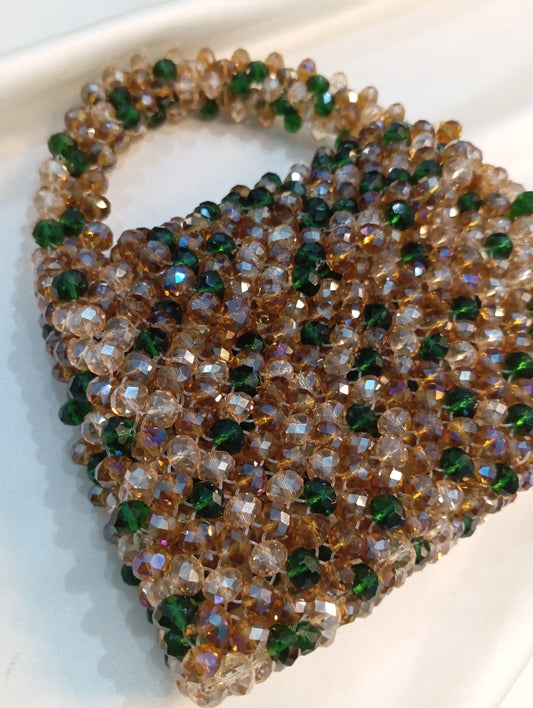 Small crystal beaded bag