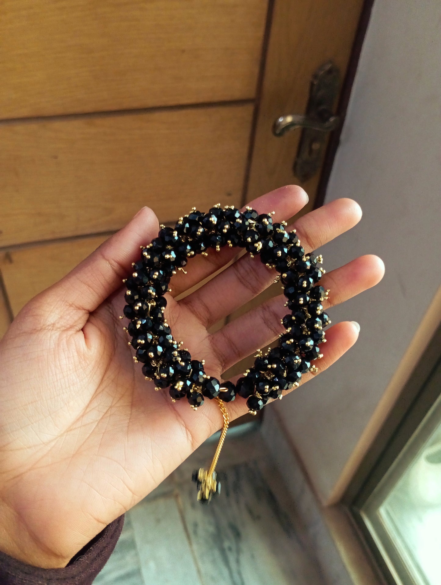 Beaded gajra bracelet set