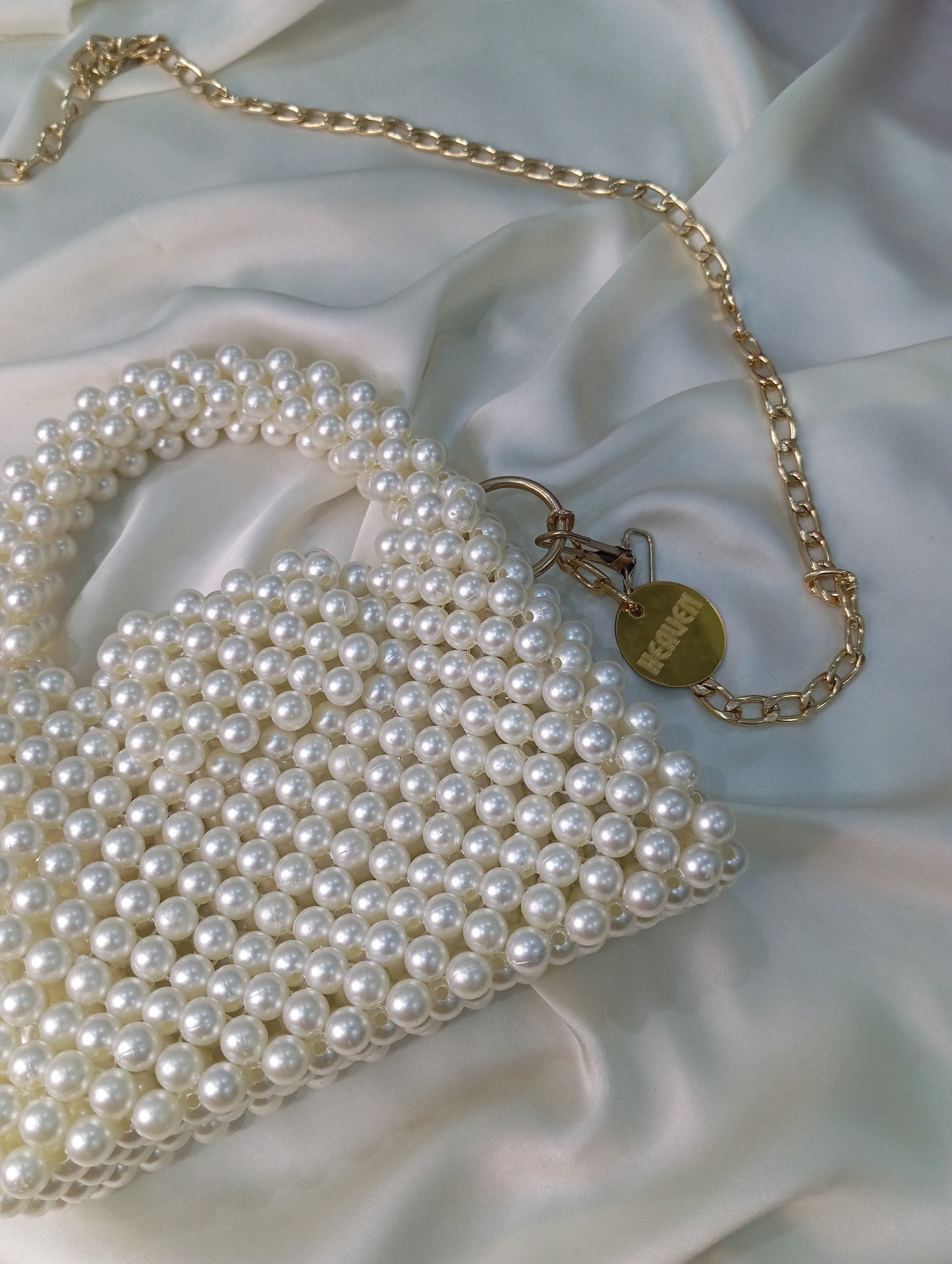 Pearl beaded bag