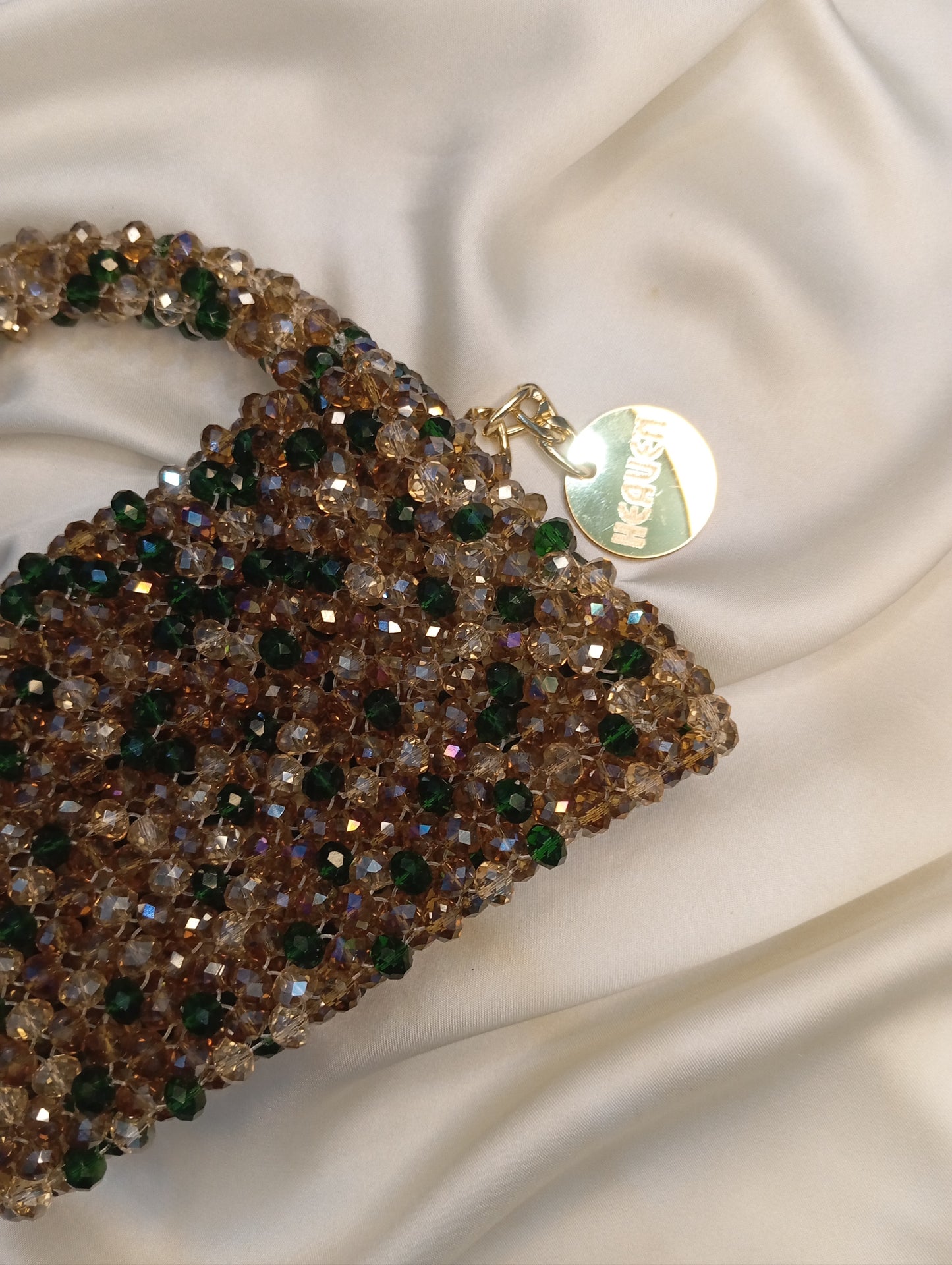Small crystal beaded bag
