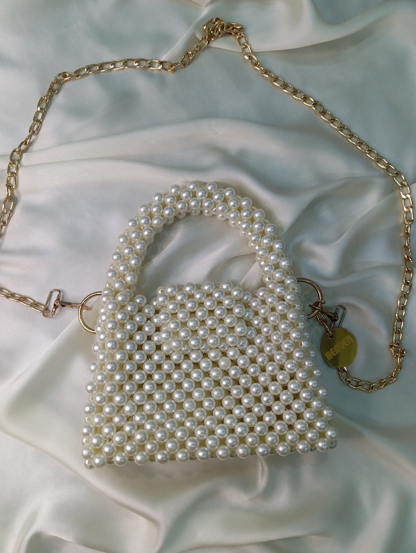 Pearl beaded bag